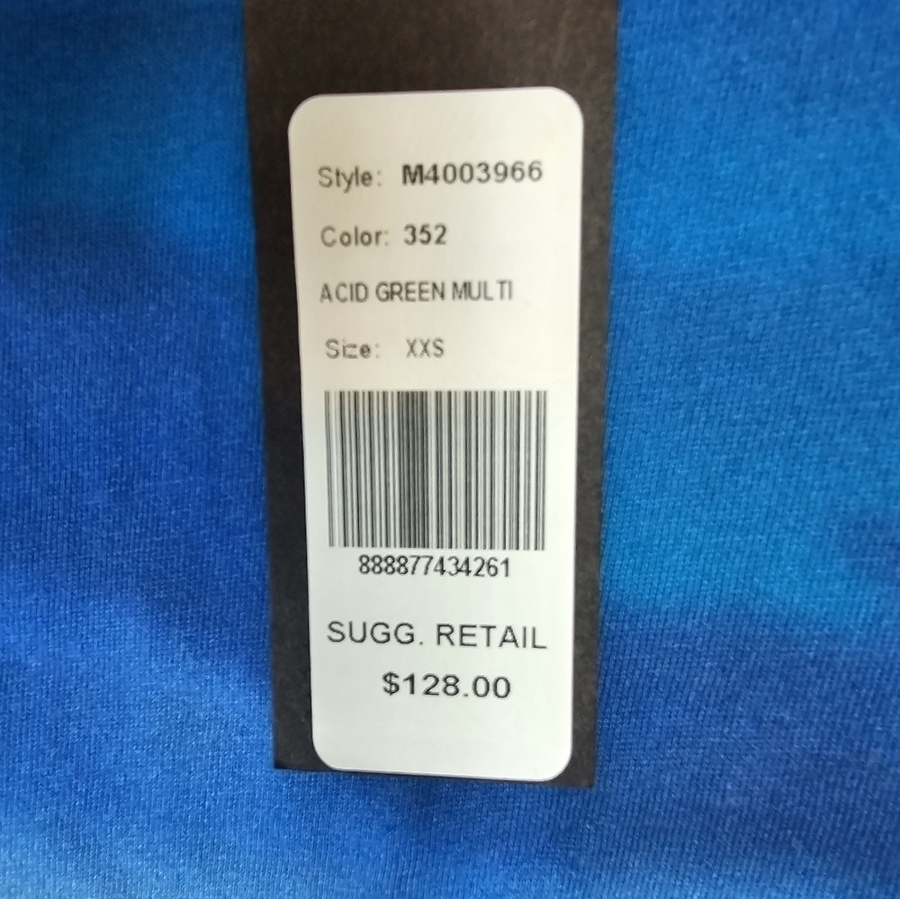 Marc by Marc Jacobs size XXS Men's Mars Scape vibrant green and blue NWT - Picture 4 of 7